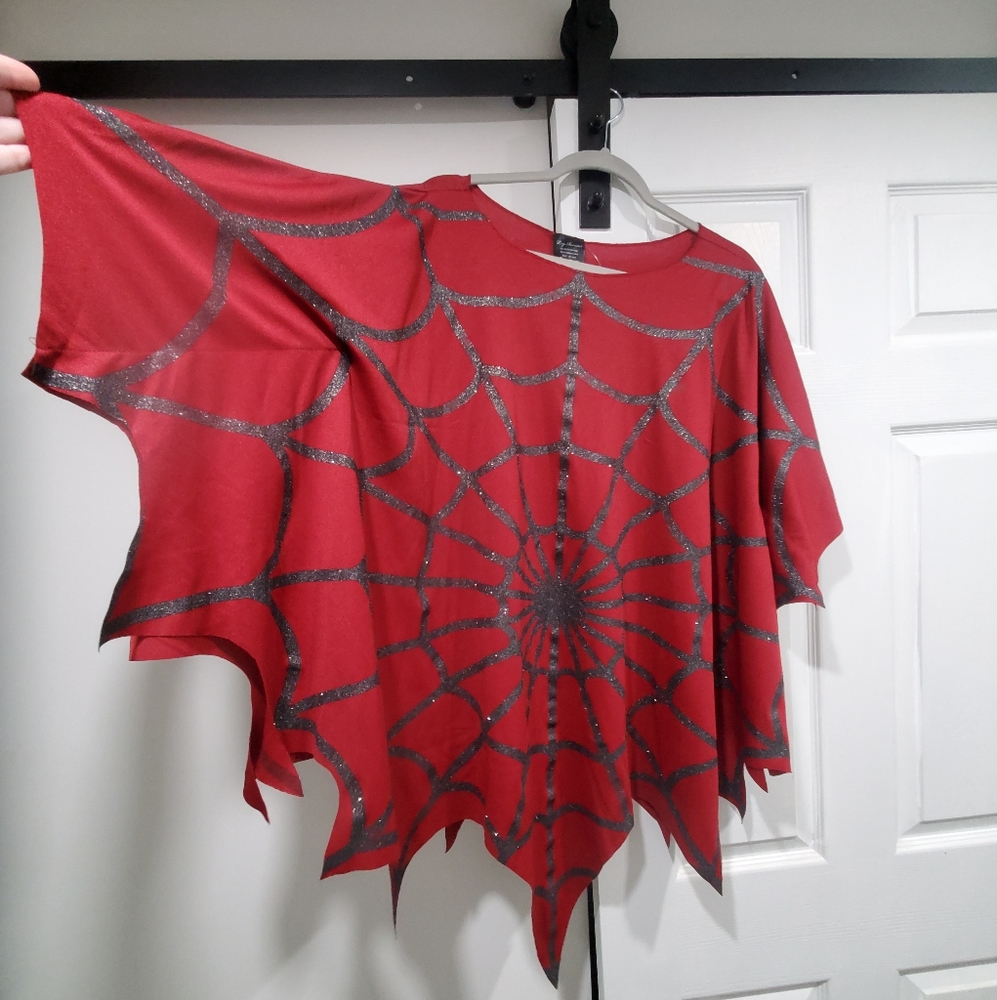 Red spider poncho